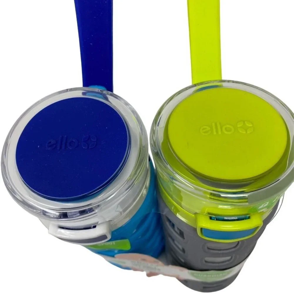 Ello Dash Tritan Water Bottles Carolina Blue/Grey 16 ozs - Picture 3 of 9
